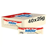 Milkybar White Chocolate Bar 25g (Case of 40)  Adomoo